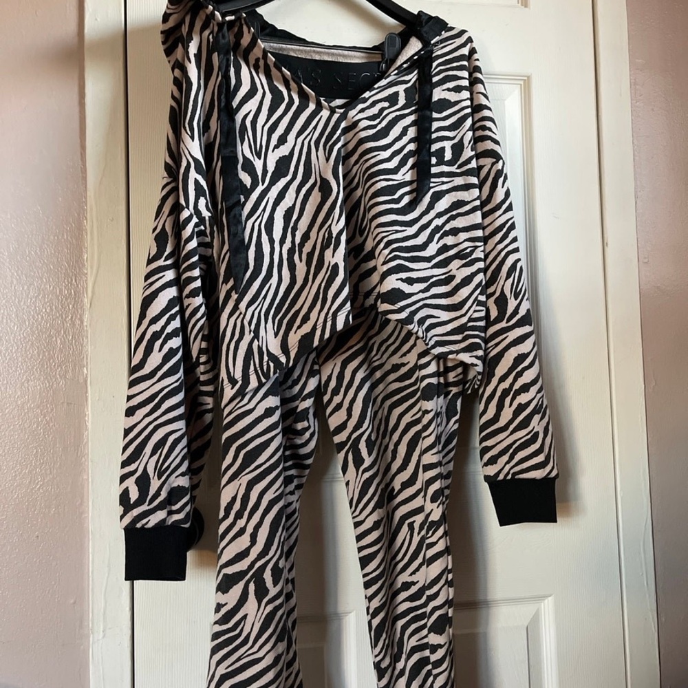 Victoria's Secret Black and White Zebra Jacket